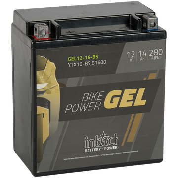YTX16-BS GEL batteri til Gressklipper MC og ATV 12V 14Ah (150x87x161mm)-0 YTX16-BS GEL batteri til Gressklipper MC og ATV 12V 14Ah (150x87x161mm)-0