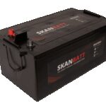 SKANBATT Fritidsbatteri 12V 230AH 1150CCA (513x276x210/242mm) Polstilling 4 - Plusspol til venstre-0