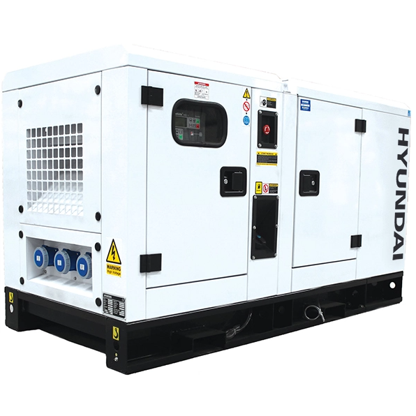 HYUNDAI DHY22KSE Diesel strømaggregat 22kVA 400V 3-fase - 1500RPM - Vannkjølt-0