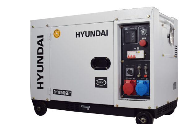 HYUNDAI DHY8600SE-T Strømaggregat 7900W - Elektrisk start - Diesel-0