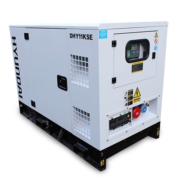 HYUNDAI DHY11KSEm Diesel strømaggregat 11kVA 230V 1-Fase - 1500RPM - Vannkjølt-0