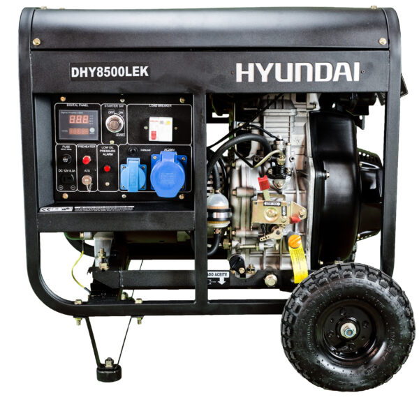 HYUNDAI DHY8500LEK Strømaggregat 6500W - Elektrisk start - Diesel-0