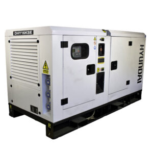 HYUNDAI DHY16KSE Diesel strømaggregat 16,5kVA 400V 3-fas - 1500RPM - Vannkjølt-0