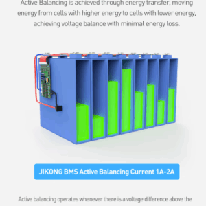 3S 4S - 8S 300A BMS for LiFePo4 med aktiv balansering, bluetooth og varme-113685