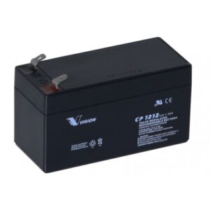 Vision AGM Batteri 12V 1,2AH (97x43x58mm)-0
