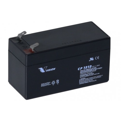 Vision AGM Batteri 12V 1,2AH (97x43x58mm)-0 Vision AGM Batteri 12V 1,2AH (97x43x58mm)-0
