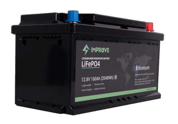 IMPROVE Lithium Batteri 12V 160Ah (LiFePO4) BMS 150A - BOBIL - HEAT - Bluetooth-0 IMPROVE Lithium Batteri 12V 160Ah (LiFePO4) BMS 150A - BOBIL - HEAT - Bluetooth-0