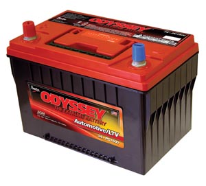 ODYSSEY 34-PC1500 AGM Batteri 12V 68AH 850CCA (276x172x202mm) Polstilling 4 - Plusspol til venstre-0