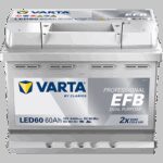 VARTA Fritidsbatteri EFB Batteri 12V 60AH 640CCA (242x175x190/190mm) Polstilling 5 - Plusspol til hÃƒÂ¸yre LED60-0