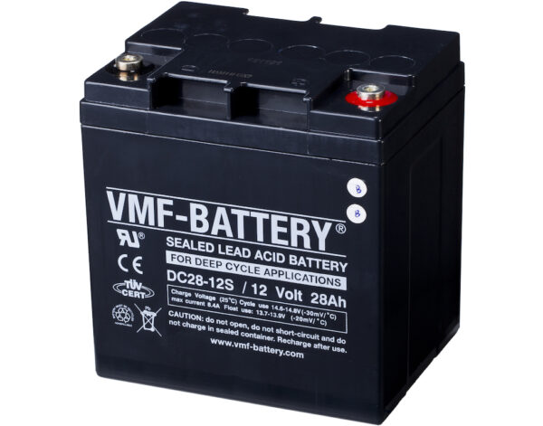 VMF DC28-12S AGM Batteri 12V 28AH-0 VMF DC28-12S AGM Batteri 12V 28AH-0