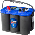OPTIMA AGM Blue Top 12V 50AH 815CCA (254x175x200mm) Polstilling 4 - Plusspol til venstre 8006-252-0