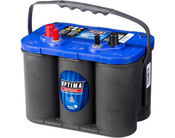 OPTIMA AGM Blue Top 12V 50AH 815CCA (254x175x200mm) Polstilling 4 - Plusspol til venstre 8006-252-0