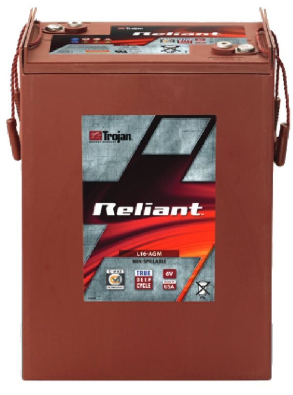 TROJAN AGM Deep Cycle Traksjonsbatteri 6V 370AH (296x176x417mm) +diagonalt-0