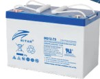 RITAR GEL Deep Cycle Batteri 12V 75AH (350x167x182mm) Polstilling 4 - Plusspol til venstre-0
