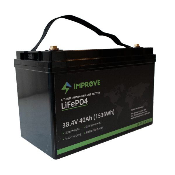 IMPROVE Lithium Batteri 36V 40Ah (LiFePO4) BMS 40A-0