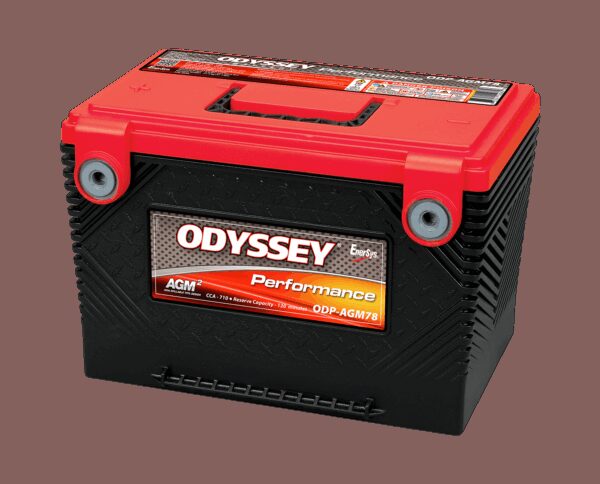 ODYSSEY ODP-AGM78 AGM Batteri 12V 61AH 792CCA (275x178x187mm) +sidepol venstre-0