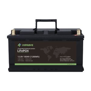 IMPROVE Lithium Batteri 12V 100Ah (LiFePO4) BMS 100A - BOBIL-0