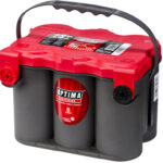 OPTIMA AGM Red Top 12V 50AH 815CCA (254x185x184mm) Polstilling 4 - Plusspol til venstre 8078-209-0