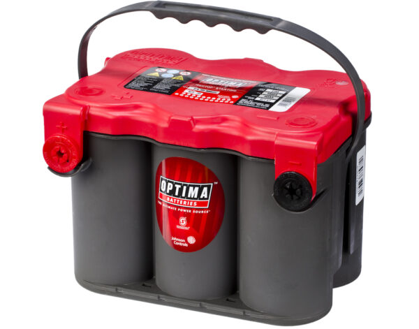 OPTIMA AGM Red Top 12V 50AH 815CCA (254x185x184mm) Polstilling 4 - Plusspol til venstre 8078-209-0