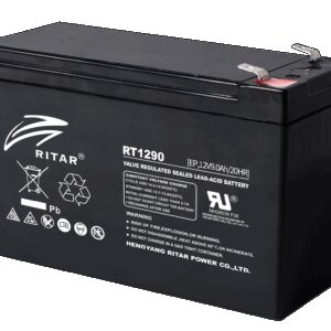Ritar AGM Batteri 12V 9AH - RT1290EP Long Life (151x65x94mm) F2-0