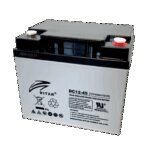 RITAR AGM Deep Cycle Batteri 12V 45AH (197x165x169mm) Polstilling 5 - Plusspol høyre-0