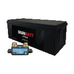 SKANBATT Lithium Batteri 48V 100AH 100A BMS (640x245x220mm) IP67 - Med Bluetooth - NYHET! (kan forhåndsbestilles)-0