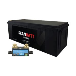 SKANBATT Lithium Batteri 48V 100AH 100A BMS (640x245x220mm) IP67 - Med Bluetooth - NYHET! (kan forhåndsbestilles)-0