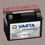 VARTA AGM MC Batteri 12V 3AH 40CCA (114x71x86mm) Polstilling 5 - Plusspol til hÃƒÂ¸yre YTX4L-BS-0