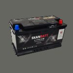 SKANBATT Lithium Start- og forbruksbatteri 12V 100Ah 1500CA - Bluetooth-0