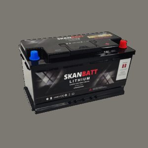 SKANBATT Lithium Start- og forbruksbatteri 12V 100Ah 1500CA - Bluetooth-0