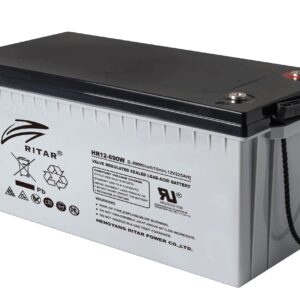 RITAR High Rate AGM Batteri 12V 210AH C10 (522x240x224) + hÃƒÂ¸yre-0