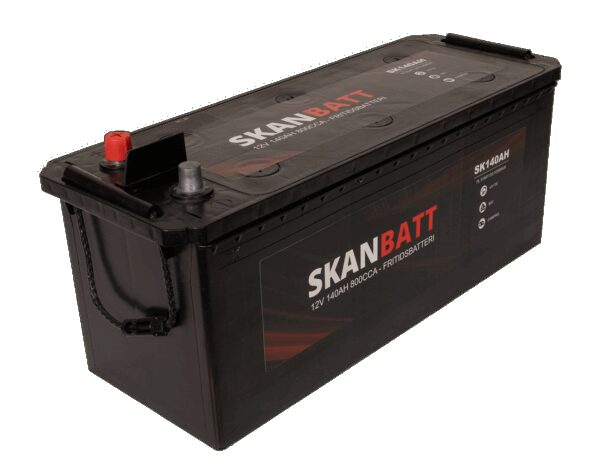 SKANBATT Fritidsbatteri 12V 140AH 800CCA (513x189x203/223mm) Polstilling 4 - Plusspol til venstre-0 SKANBATT Fritidsbatteri 12V 140AH 800CCA (513x189x203/223mm) Polstilling 4 - Plusspol til venstre-0