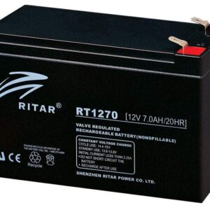RITAR AGM Batteri 12V 7AH (151x65x94mm) F2-0