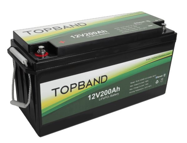 TOPBAND Lithium HEAT PRO - 12V 200AH - 200A BMS - Bluetooth og Varme (TOP-Heat200200BS)-0 TOPBAND Lithium HEAT PRO - 12V 200AH - 200A BMS - Bluetooth og Varme (TOP-Heat200200BS)-0