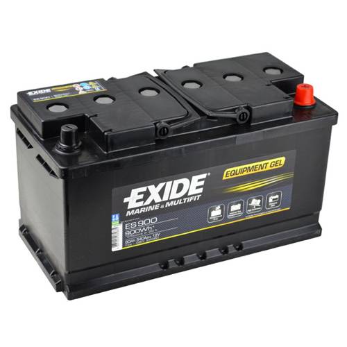 EXIDE GEL Batteri 12V 80AH (353x175x190mm) Polstilling 5 - Plusspol til hÃƒÂ¸yre-0