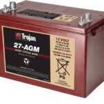 TROJAN AGM Deep Cycle Traksjonsbatteri 12V 89Ah (318x174x221mm) Polstilling 4 - Plusspol til venstre-0
