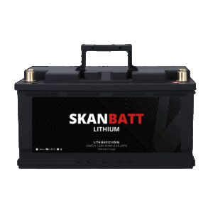 SKANBATT Lithium Batteri 12V 104AH 100A BMS (279x175x190mm) - NYHET (kan forhåndsbestilles)-0