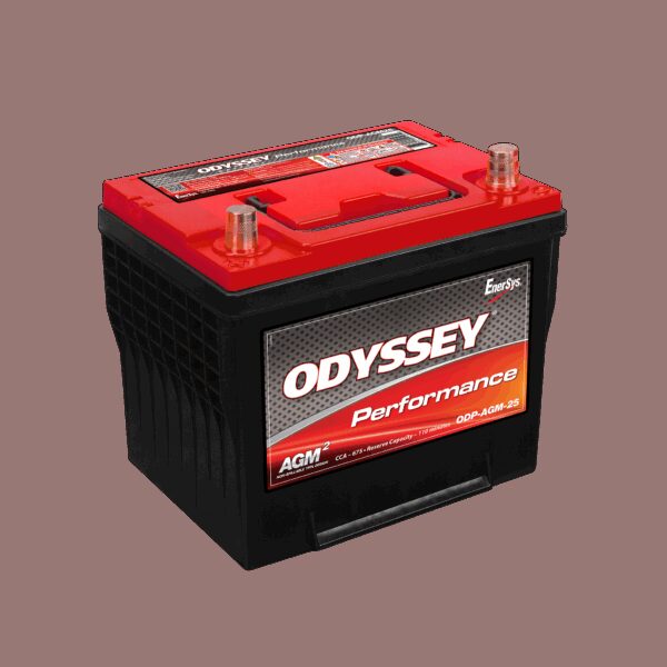 ODYSSEY ODP-AGM25 AGM Batteri 12V 59AH 675CCA (240x172x217mm) +ventre-0