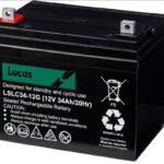 LUCAS AGM Golf Batteri 12V 34AH (196x130x168mm)-0