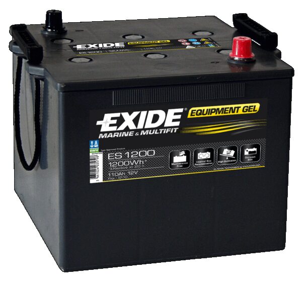 EXIDE GEL Batteri 12V 110AH (284x267x235mm) +diagonalt-0