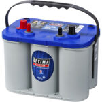OPTIMA AGM Blue Top 12V 55AH 765CCA (254x175x200mm) Polstilling 4 - Plusspol til venstre 8016-253-0
