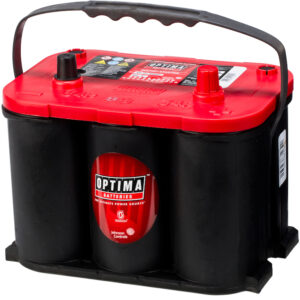 OPTIMA AGM Red Top 12V 50AH 815CCA (254x174x195mm) Polstilling 5 - Plusspol til høyre 8003-251-0