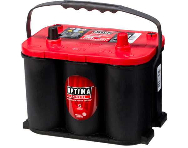 OPTIMA AGM Red Top 12V 50AH 815CCA (254x174x195mm) Polstilling 5 - Plusspol til høyre 8003-251-0 OPTIMA AGM Red Top 12V 50AH 815CCA (254x174x195mm) Polstilling 5 - Plusspol til høyre 8003-251-0