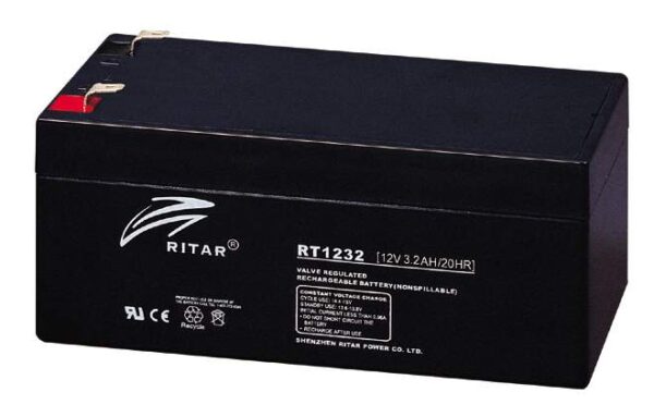 RITAR AGM Batteri 12V 3,2AH (134x67x61mm) F1-0