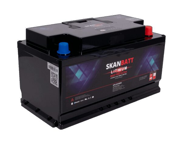 SKANBATT Lithium HEAT PRO 'Ultra' 12V 100AH - CAN Bus - 300A (<3s) - 8 års garanti - BOBILBATTERIET-0 SKANBATT Lithium HEAT PRO 'Ultra' 12V 100AH - CAN Bus - 300A (