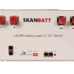 SKANBATT Lithium Batteri 51,2V 100Ah - 5,12kWh - LiFePO4 - Rackmodul-0