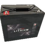 SKANBATT Bluetooth Lithium Batteri 12V 75AH 50A BMS-0