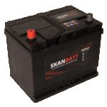 SKANBATT Fritidsbatteri 12V 80AH 600CCA (256x174x205/225mm) Polstilling 4 - Plusspol til venstre-0