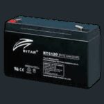 RITAR AGM Batteri 6V 12AH (151x50x95mm) F1 (SLA 12-6 )-0