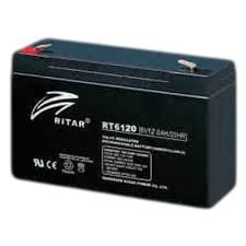 RITAR AGM Batteri 6V 12AH (151x50x95mm) F1 (SLA 12-6 )-0 RITAR AGM Batteri 6V 12AH (151x50x95mm) F1 (SLA 12-6 )-0
